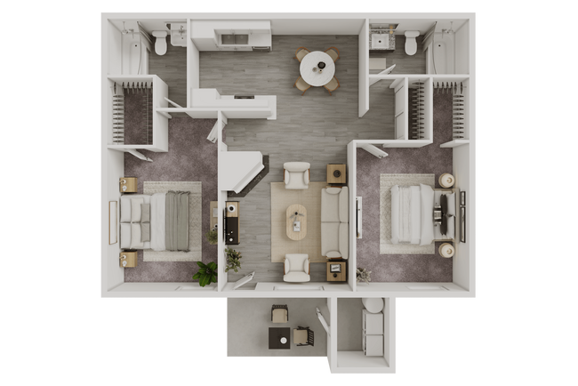 RENOVATED MADRID - 994 SQ FT 12-163 floor plan